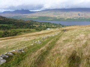 NN673347 looking north west. Once a drovers' route back in the day, this old right of way is now (2012) used by the farm quad bike, and by walkers moving between Loch Tay and Loch Lednock (we met a Duke of Edinburgh Award group a bit further up). © Richard Law, Geograph