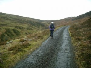 NN713286 The Hydro track to the west side of the Lednock reservoir (2006). Here it follows the line of a track up Glen Mathaig shown on the first edition 6 inch OS map. © Gordon Brown, Geograph