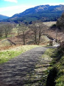 NN 557 151: steep section on Callander to Strathyre Cycleway. © Iain Thompson, Geograph