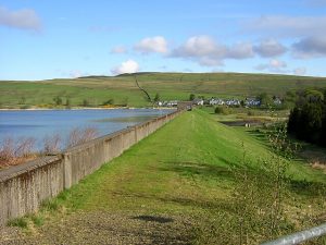 Carron Valley Reservoir Dam, constructed 1935 - 1938, reconstructed 1985 - 1987. © Iain Thompson, Geograph