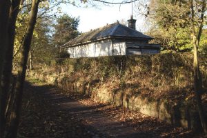 The former Pitfodels station (NJ 9065 0331) was opened in 1894 and closed on 5 April 1937. The old Deeside Railway Line here now forms the Old Deeside Line walk (2005). © Peter Ward, Geograph