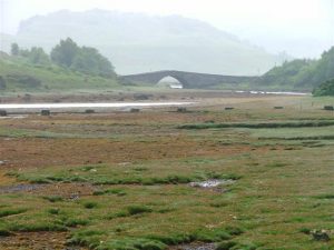 Auchnacraig Bridge crosses the Leth-fhonn and took the droves out to Grass Point. © Mick Garratt, Geograph