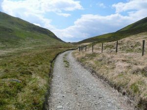 NS919062 looking SW along the Troloss to Durisdeer track. © Gordon Brown, Geograph