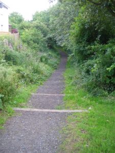 View along the Earnock Miners' Path. © Paul Hannon, Paul Hannon (ScW member)