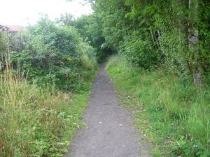 View along the Earnock Miners' Path. © Paul Hannon, Paul Hannon (ScW member)