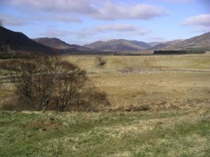 Looking west along Glen Banchor from close to car park. © Graham Ellis, Geograph