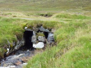 NH479853: Old bridge on the track above Diebidale. © sylvia duckworth, Geograph