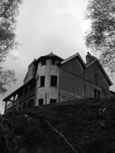 NH536068: Sronlairig Lodge (2005). Abandoned shooting lodge built for Lord Lovat in 1903. © C A Millar, Geograph