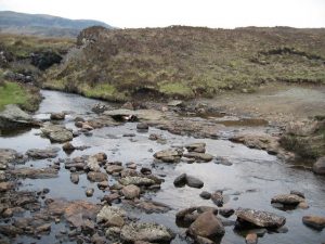Ford on the right of way to Lorgill where the old cart track crosses the Lon Ban. © John Allan, Geograph