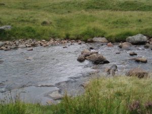 The ford below Sron na Gaoithe. © Graham Marr