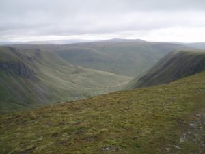 Caenlochan Glen from the top of the Monega Pass. © Graham Marr