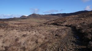 A beautiful sunny day for the walk to Glendrian, an old settlement situated within the volcanic ring dyke. © Calum McRoberts, Geograph