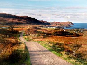 Single track road to Kilmory from Swordle. © Graham Olley, Geograph