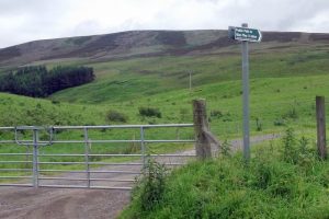 NO372656: Scottish Rights of Way Society signpost indicating the public path to Glen Moy from Glen Clova (2012). © Alan Morrison, Geograph