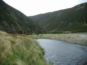 The path from Shenachie to Daless. Not for the faint-hearted as it contours above the Findhorn. © Gordon Brown, Geograph