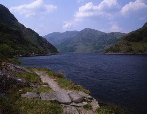 Path along south shore of Loch Hourn. © Tom Richardson, Geograph