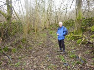 This is the general aspect of the old road after leaving the track.  , © Neil Ramsay