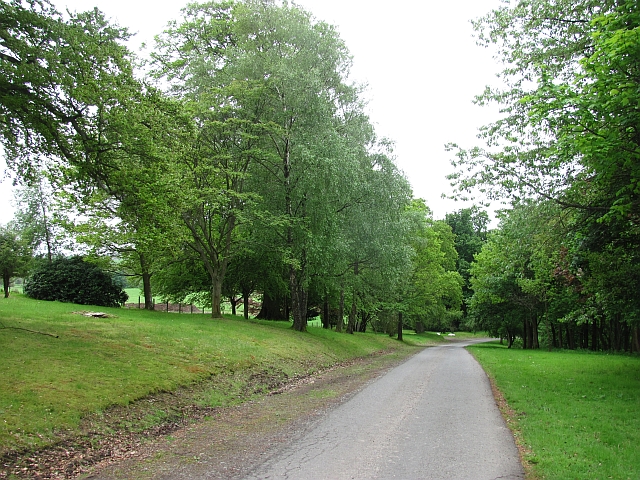Old road from Glasgow to Stirling past Sauchie