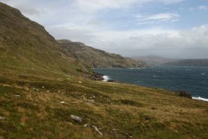 NC071031 looking SE along the coastline east of Culnacraig. The path from Culnacraig to Strathcanaird hugs the coastline at this point (2007). © Bob Jones, Geograph