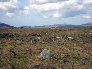 A stretch of the Postman's stones that lead the way across the trackless bog between Morsgail and Kinlochresort. The stones, dozens of them, span a distance of over two kilometres starting at NB12461913 and ending at NB11201759. © Marc Calhoun, Geograph