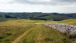 NT790190 looking west along The Street below Windy Law (2009). © Andrew Curtis, Geograph