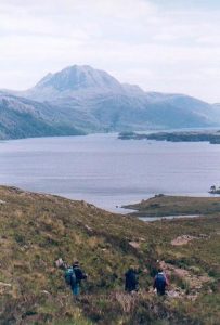 Dropping down to the shores of Loch Maree on the path to Slattadale. Slioch [Spear mountain] in the distance. © Gordon Hatton, Geograph