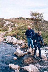 Here, a series of stepping stones make the stream crossing relatively easy. © Gordon Hatton, Geograph